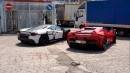 Ferrari V6 hybrid supercar spied by Varryx on YouTube