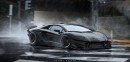 Lamborghini Aventador apocalyptic machine rendering