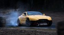 Aston Martin V8 Vantage apocalyptic machine rendering