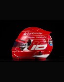 Scuderia Ferrari driver Charles Leclerc's race helmet