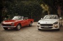 1966 Fiat 124 Sport Spider and 2017 Fiat 124 Spider