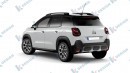 Fiat 600 and Multipla crossover SUV CGI revival by KDesign AG