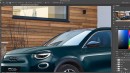 Fiat New 500X EV rendering unofficial by theottle