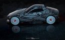 Fiat X1/9 Homage rendering