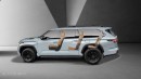 2024 Toyota Grand Sequoia rendering by AutoYa