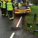 First 2016 Audi R8 V10 Plus Involved in Major Crash Gets Flipped Over in Britain