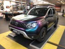 First 2019 Dacia Duster Wrap Is a Purple Color Flip