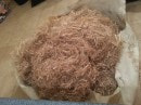 raw hemp fibers