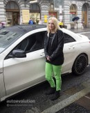 Mercedes-Benz CLA 45 AMG taxi and Sabine, its owner