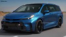 2025 Toyota GR Sienna rendering by Digimods DESIGN