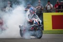 BMW M 1000 RR ends its first race on the podium in WorldSBK