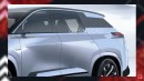 Toyota bZ5X rendering by Halo oto