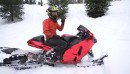 2005 Suzuki Hayabusa turned into crazy fast snow bike
