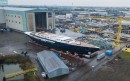 Project 721 from Oceanco, supposedly bought by Jeff Bezos, launches at Zwijndrecht shipyard