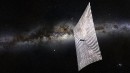 LightSail and the Milky Way (artist's rendition)