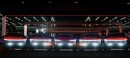 Tesla Cybertrucks' light show