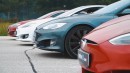 Tesla Model S and Model X drag race Turkey
