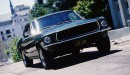 1968 Ford Mustang Bullitt on Set