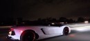 Flame-Spitting Lamborghini Aventador Drag Races Tesla Model S P100D