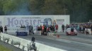 2006 Pontiac GTO explosion and flames while drag racing on Door Slammers Drag Racing / SpeedVideo