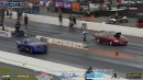2006 Pontiac GTO explosion and flames while drag racing on Door Slammers Drag Racing / SpeedVideo
