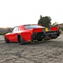 Chevy Monte Carlo restomod HRE Wheels lowered widebody rendering by personalizatuauto