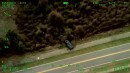 Toyota Camry I-4 shooting and speeding chase with rollover