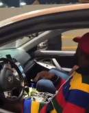 Floyd Mayweather in a Toyota Camry