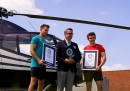 Most pull-ups From a Helicopter in One Minute