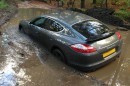 Andre Wisdom's Porsche Panamera Stuck in mud
