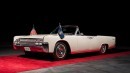 JFK's 1963 Lincoln Continental convertible, the last car to carry him alive