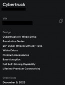 Tesla assigned Cybertruck VINs to non-employee customers