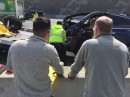 Tesla Model X crash aftermath