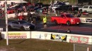 Supercharged and turbo Ford F-150 drag racing