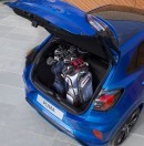 2020 Ford Puma luggage compartment with golf clubs
