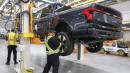 Ford F-150 Lightning production at the Rouge Electric Vehicle Center