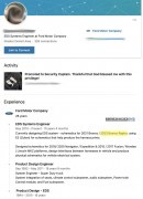 Ford engineer LinkedIn profile