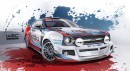Modern Ford Escort WRC rendering