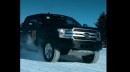 Ford F-150 BEV and Mustang Mach-E prototypes enjoy the winter