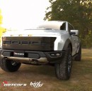 Ford F-150 Lightning Raptor rendering by adry53customs and hotcars.official