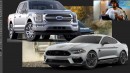 Ford F-150 Mustang rendering