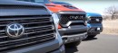 Toyota Tundra vs Ford F-150 vs Ram TRX Towing Competition