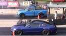 Tuned 2020 Ford F-150 truck races muscle cars over a quarter mile