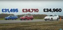 Ford Focus ST Destroyed by 2021 Golf GTI and Octavia RS in Drag Race