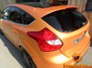 Ford Focus Wrapped in Matte Orange