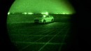 Ford tests Fusion Hybrid autonomous research vehicles at night, in complete darkness, as part of LiDAR sensor development