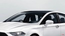 Ford Grand Mustang 4-Door Sedan rendering by SRK Designs