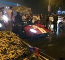The Presumably Only Ford GT in China Hits a Guardrail