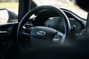 Ford Logo on a Steering Wheel