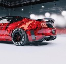 Carnage-themed Ford Mustang RTR Spec 5 rendering